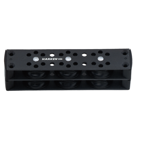 [HK-1503] HARKEN  51 mm Aluminum Stacked Organizer — 3 Sheave 
