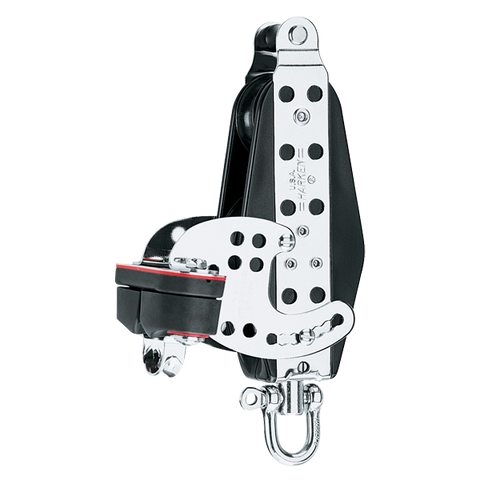 [HK-1564] HARKEN  76 mm Fiddle Block — Becket, Cam Cleat