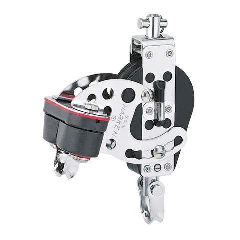 [HK-193] HARKEN  2.25" Hexa-Cat Base Block — Swivel, Cam Cleat