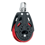 [HK-2135.RED] HARKEN  57 mm Ratchet Block — Swivel, Red Sheave