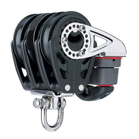 [HK-2140] HARKEN  57 mm Triple Ratchet Block — Swivel, Cam Cleat