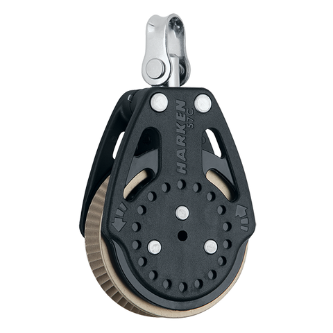 [HK-2165] HARKEN  57 mm Ratchamatic Block — Swivel, 1.5x Grip