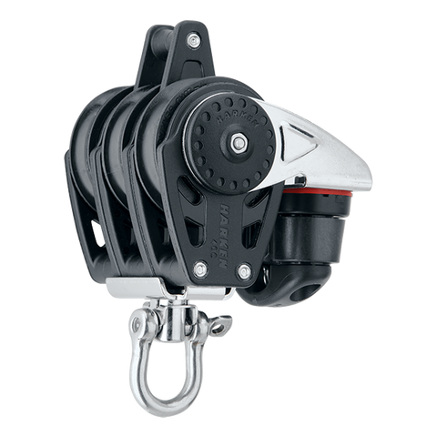 [HK-2648] HARKEN  40 mm Triple Block — Swivel, Becket, Cam Cleat