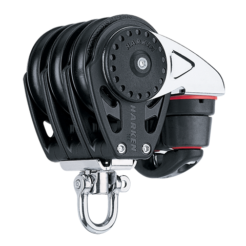 [HK-2668] HARKEN  75 mm Triple Block — Swivel, Cam Cleat