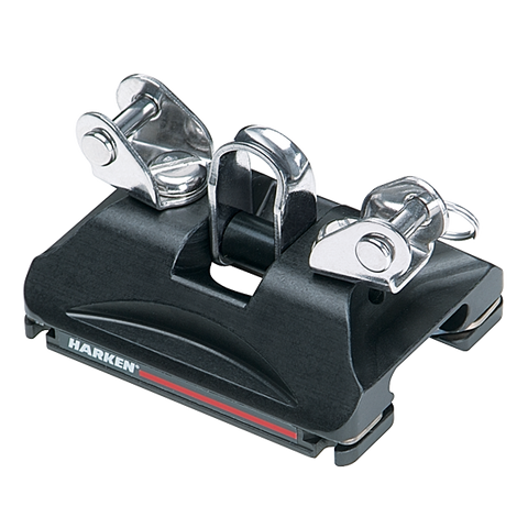 [HK-2753] HARKEN  22 mm Low-Load Car — Pivoting Shackle, Control Tangs