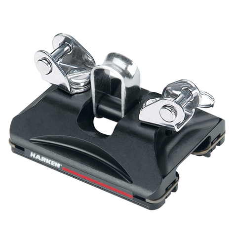 [HK-2754] HARKEN  22 mm Small Boat CB Car — Pivoting Shackle, Control Tangs