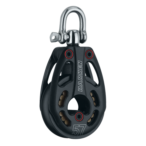 [HK-3226] HARKEN  57 mm Aluminum Low-Load Block — Swivel