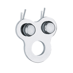 [HK-322] HARKEN  51 mm Wire Block  — Split Backstay Plate Assembly