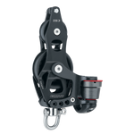 [HK-6264] HARKEN  60 mm Aluminum Element Fiddle Block — Swivel, Becket, Cam Cleat