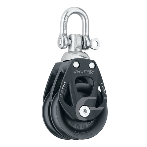 [HK-6269] HARKEN  60 mm Aluminum Element Double Block — Swivel