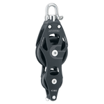 [HK-6293] HARKEN  80 mm Aluminum Element Fiddle Block — Swivel, Becket
