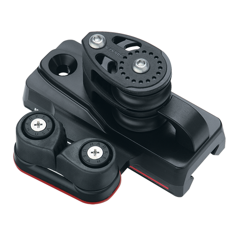 [HK-E2756] HARKEN  27 mm ESP End Control — Double Sheave, Cam Cleat, Set of 2